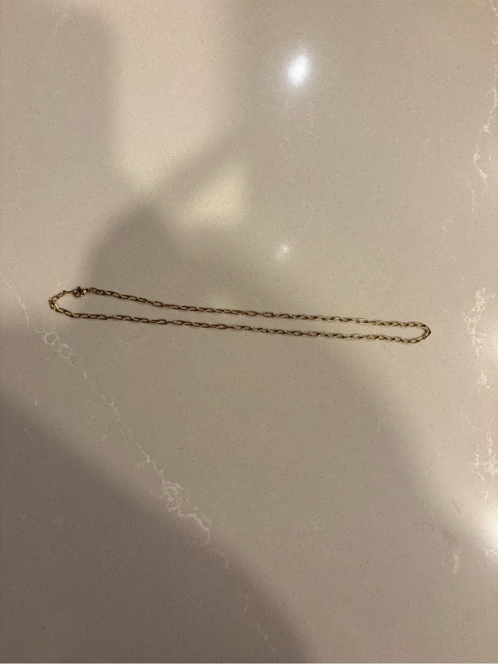 Classic Gold Plated Link Necklace -Men Jewelry